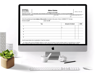 File IRS Form 8849